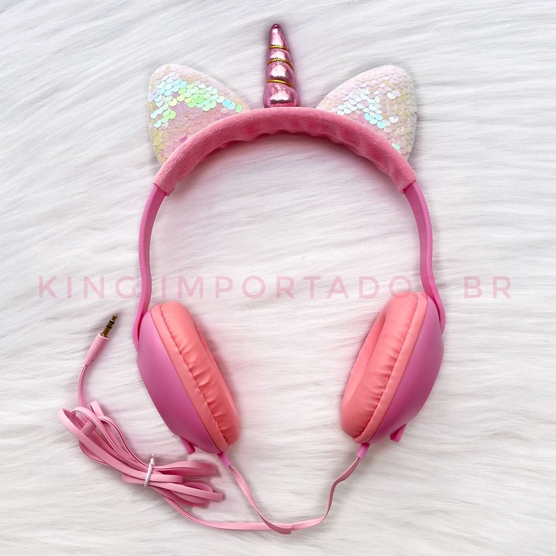 Fone de Ouvido Infantil Unicornio Criança Menina Ruby | Shopee Brasil