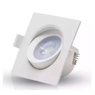 Spot Led 3w/5w/7w/9w/12w Dicróica Quadrado Direcionável Forte Branco Frio/Branco Quente