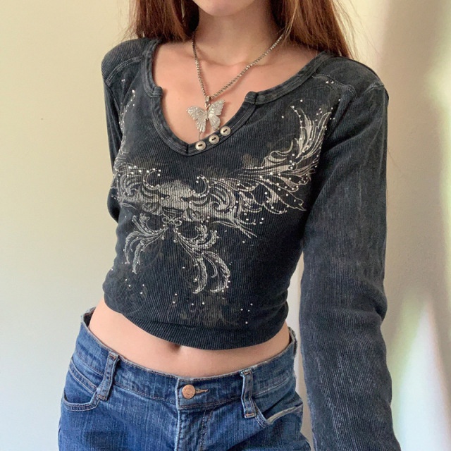 Camiseta Feminina Floral Vintage - Estilo Boho E Conforto No Dia A Dia