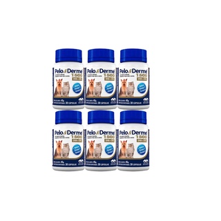 Combo 6un Suplemento Pelo E Derme 1500mg Dha+epa 30 Cap. 45g - Vetnil