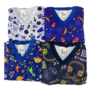 Pijama Infantil Masculino E Femenino Moletinho Manga Comprida Estampado Frio Inverno - preço de atacado