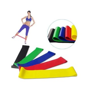 Kit 5 Faixas Elasticas Mini Band Treine + de 5 Grupos Musculares