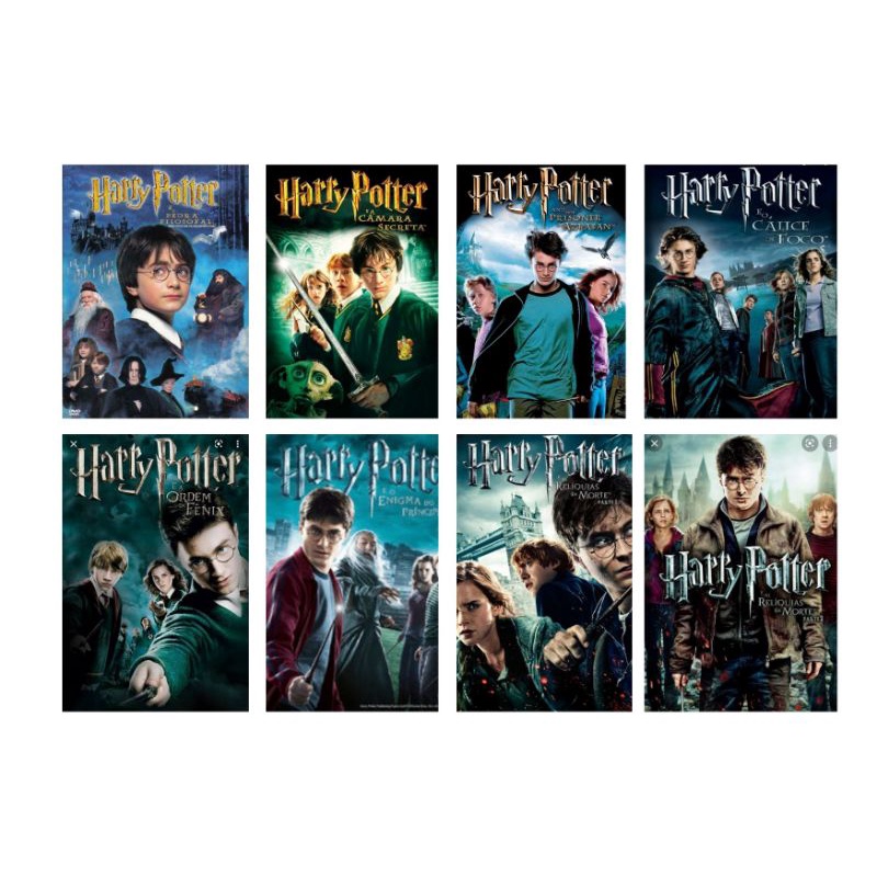 Kit 10 Poster Cartaz Placa Decorativa Filme Harry Potter mdf