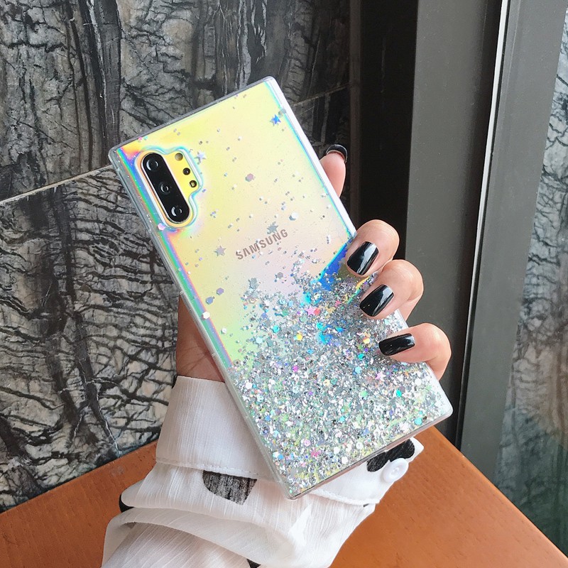 Samsung galaxy Nota 20 ultra s22 s21 s20ultra s10 s9 + s8 Mais Concha Macia Brilhante Transparente Adequada 10 pro Nota9/8 Capa Protetora anti-Queda Temperamento Fêmea Estilo tid