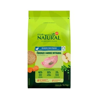 Ração Guabi Natural Cães Adultos de Porte Mini e Pequeno Frango e Arroz 10 KG