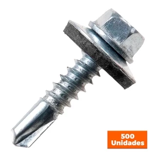 Parafuso Auto Brocante Para Telha Pvc Sext. 14 x 7/8 500u