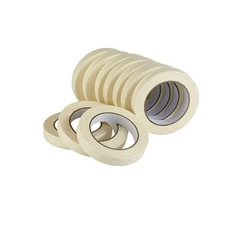 7 Rolos de Fitas Crepe 18mmx 50 metros Adesiva Branca Hospitalar Pintura e Construção Durex