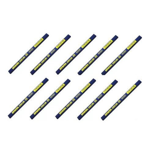 Kit 10 Lápis Carpinteiro/ Marceneiro Strait-line Irwin 13806 | Shopee ...
