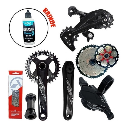 Kit Grupo Absolute 12v Completo Mtb 1x12v Cambios Alavanca