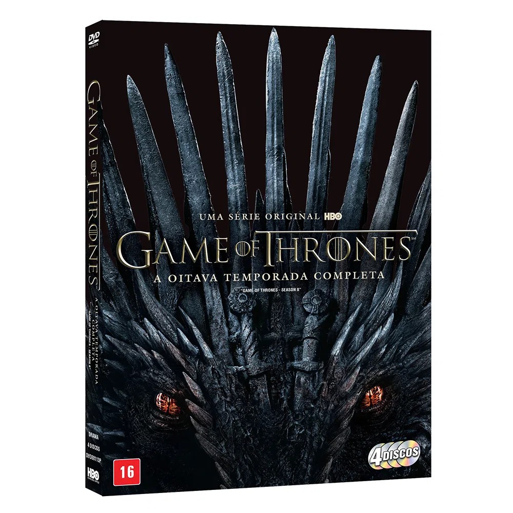 DVD Box Game of Thrones 8ª Temporada Completa Shopee Brasil