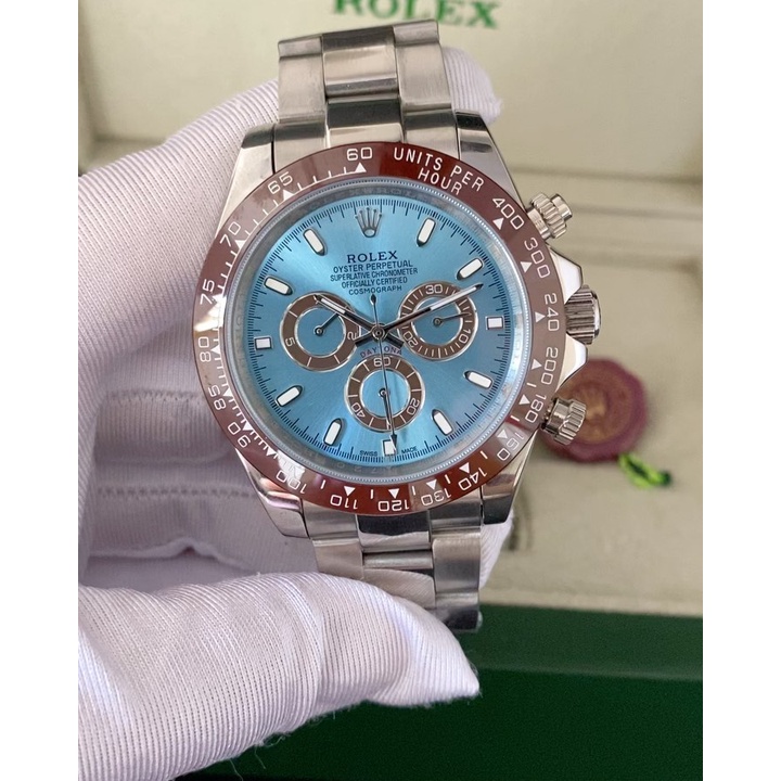 Relógio Rolex DAYTONA Automático OYSTER PERPETUAL Masculino Fundo Azul