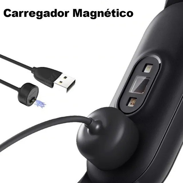 Cabo Carregador USB para Relógio Smartwatch Mi Band 5