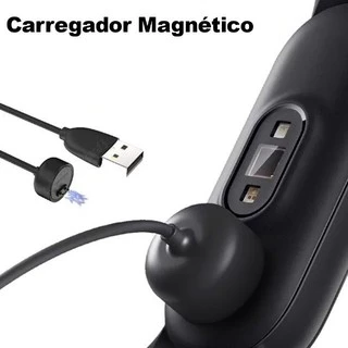 Cabo Carregador USB para Relógio Smartwatch Mi Band 5