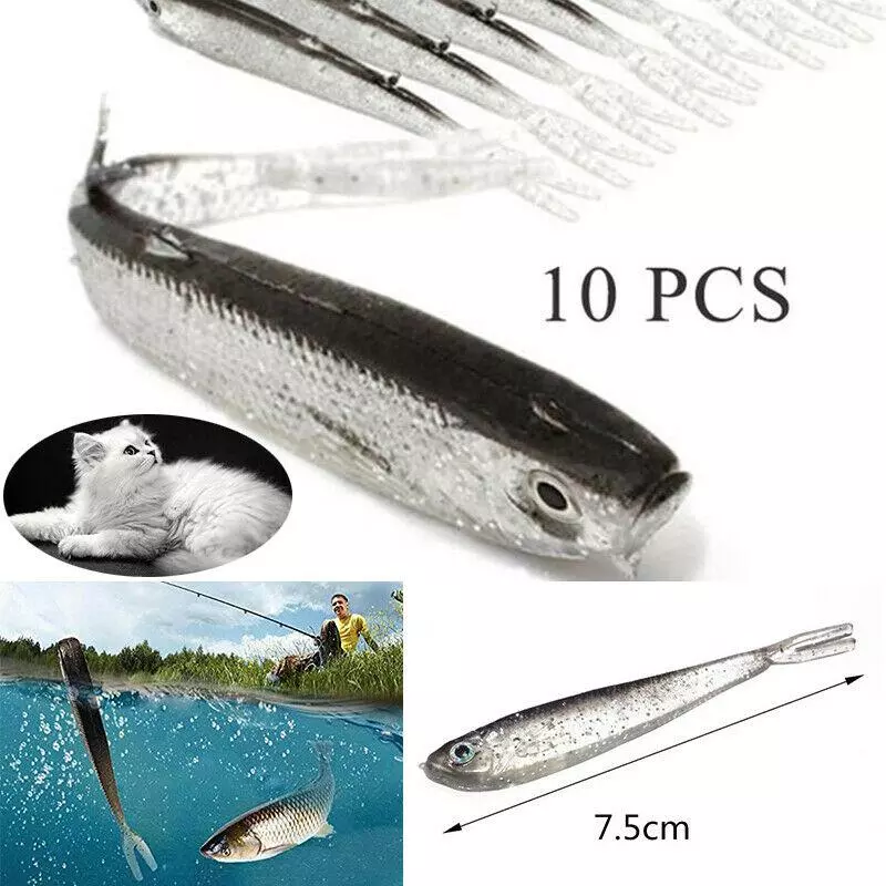 Fishing Soft Lures,20PCS 7.5cm Soft Plastic Fishing Lures Fishing Baits  Innovative Solution 