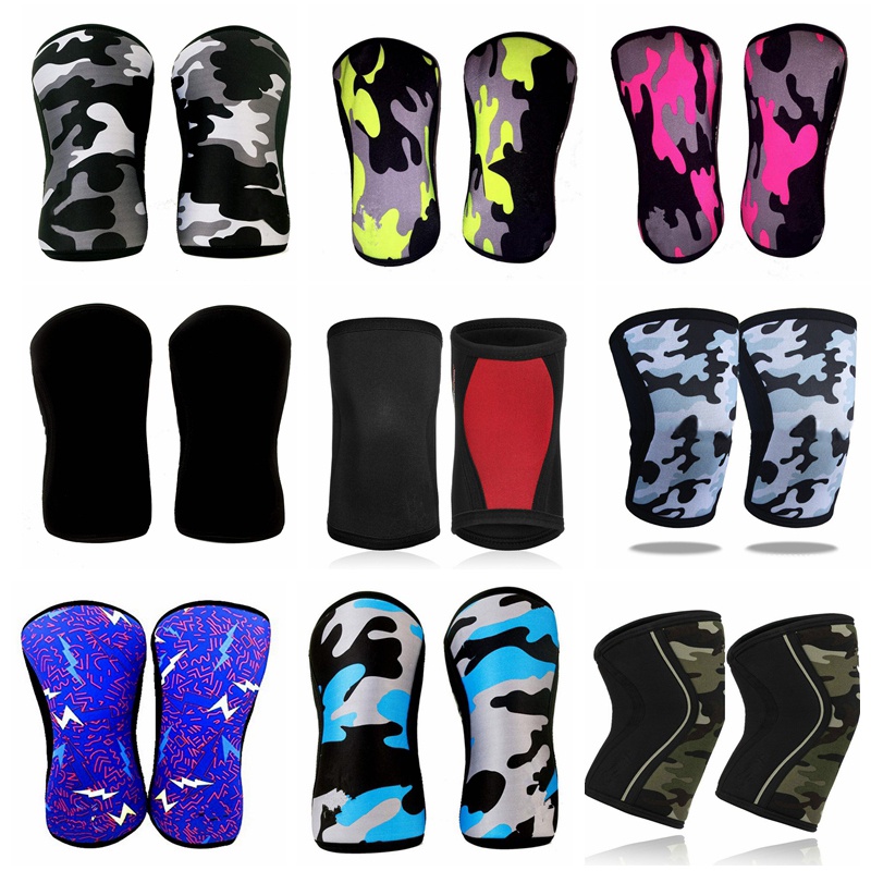 Joelheiras De Compressão Neoprene De 7mm Agachamento De Manga De Bezerro Peso De Perna Protetor Elástico De Joelheira Esportiva FF415