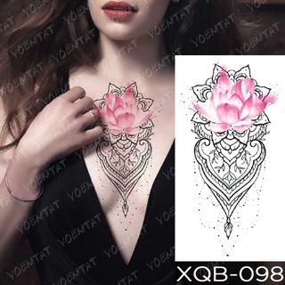 Tatuagem Temporária Impermeável Adesivo Renda Rosa Flores Leão Flash T –  ComoTem