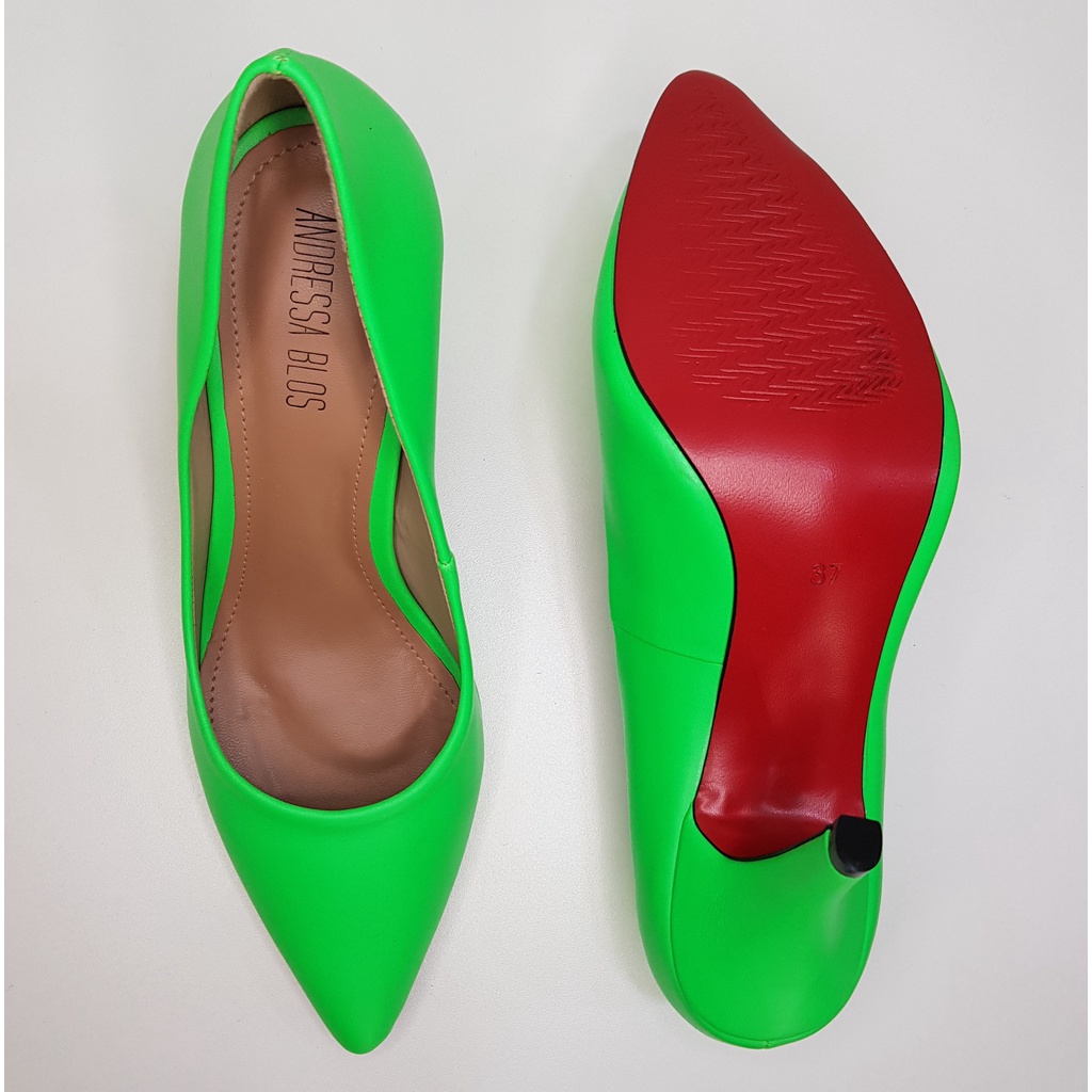 Scarpin hot sale verde fluorescente