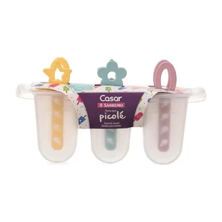 Forma 6 Sorvetes Picolé Gelo Infantil Livre Bpa Picoleteira