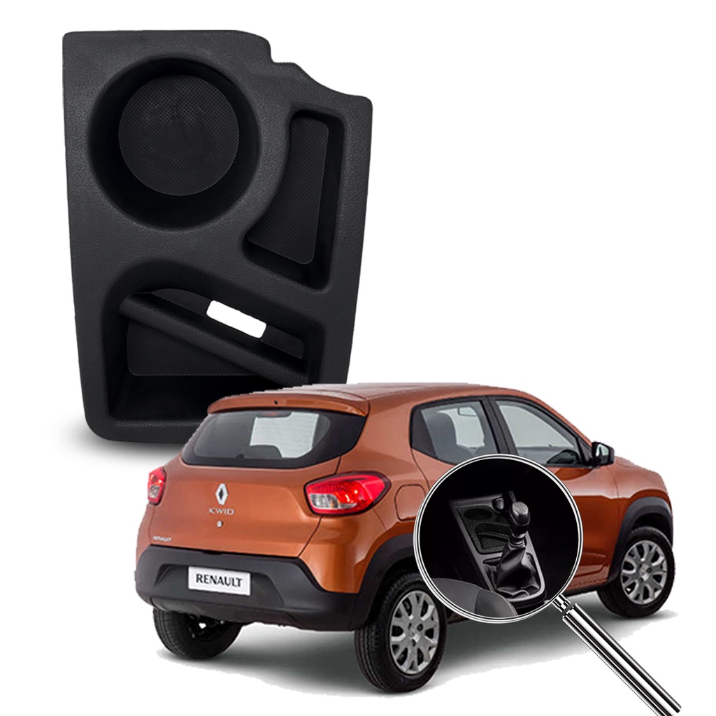 Console Central Porta Copos Renault Kwid 2017 18 19/21 Preto | Shopee ...