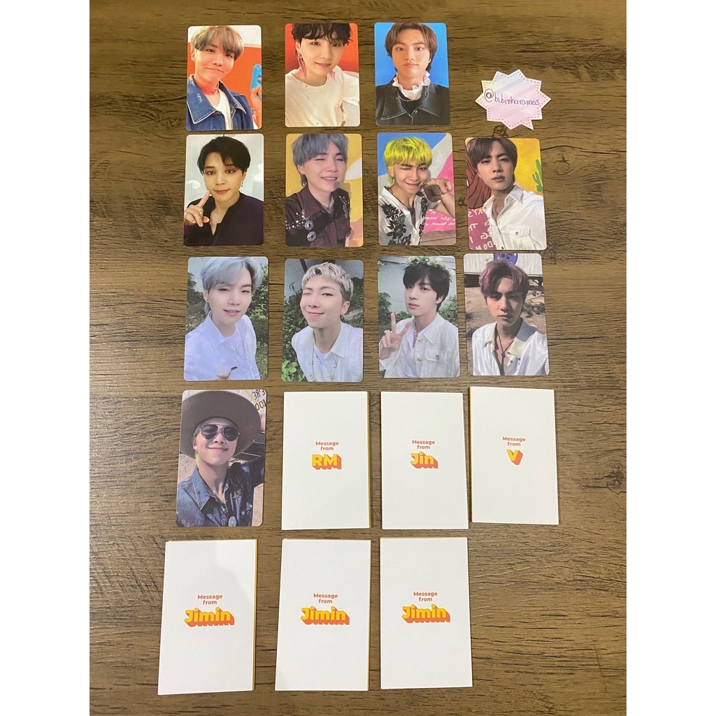 cards e message cards bts | Shopee Brasil