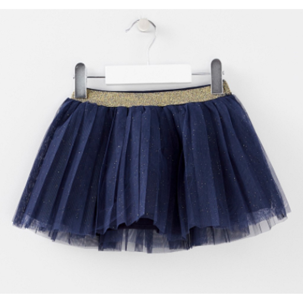 Saia tule hot sale azul marinho