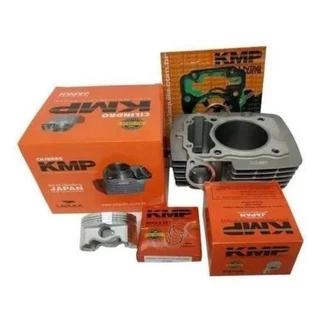 Kit Completo Pistao Anel Cilindro Junta Kmp Cg 150