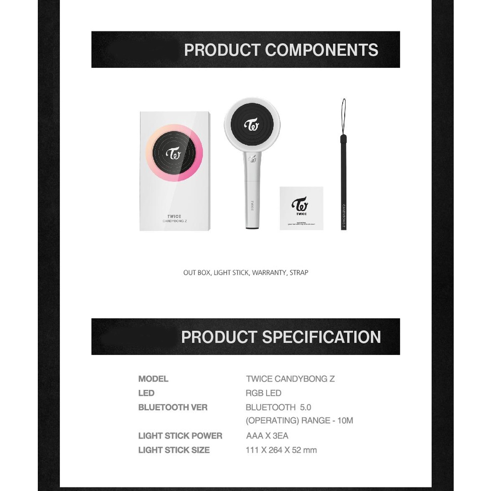 TWICE Official Lightstick - Candy Bong Z ( Candybong ) | Shopee Brasil