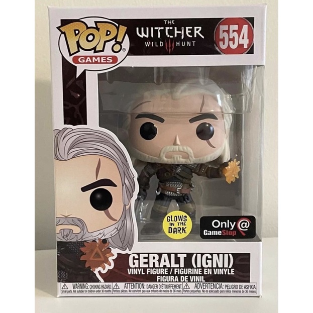 Funko Pop The Witcher - Geralt Igni #554 Gamestop Exclusive Funko Pop The Witcher - Geralt Igni #554 Gamestop Exclusive