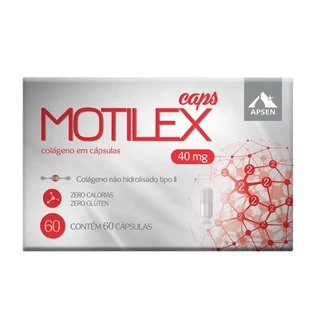 Motilex Caps 40mg Colágeno c/60 Cápsulas não Hidrolisado Tipo ll - Apsen