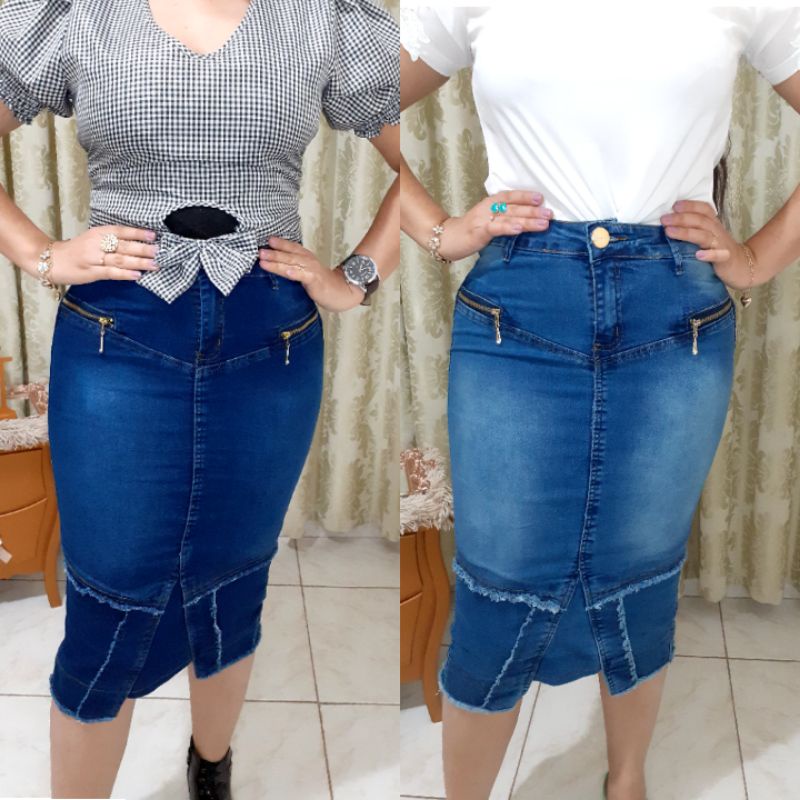 Saia jeans hot sale crente