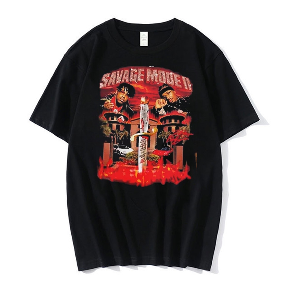 Camiseta Basica Camisa 21 Savage and Metro Boomin Drop Limited