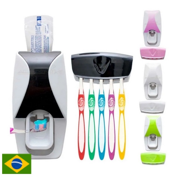 Dispenser Para Creme Dental Fácil Uso Ganhe Espaço