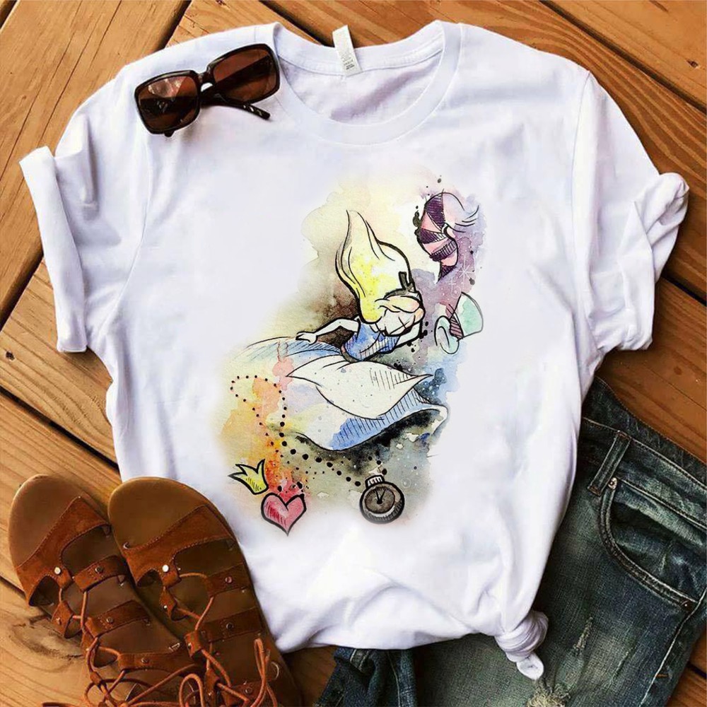 Camiseta Alice no Pais das Maravilhas | Shopee Brasil