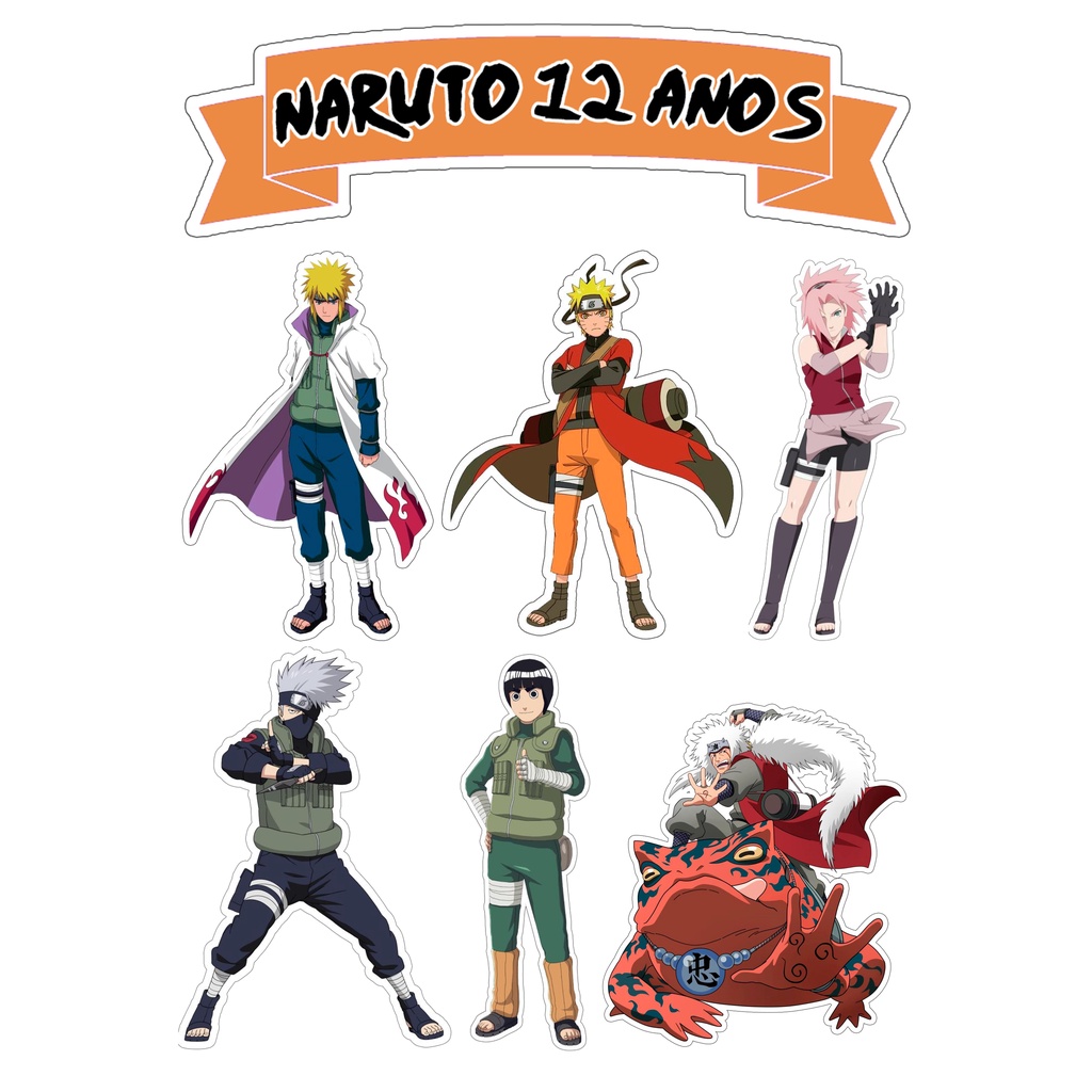 Topo De Bolo Naruto Personalizado