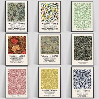 Quadros Florais Do Vintage William Morris Lona Pintura Cartazes De Exposição Museum Gallery Arte Moderna Da Parede Sala De Estar Decoração De Casa
