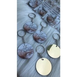 Chaveiro espelhado 4cm(PERSONALIZE COMO QUISER) - Lembrancinha | Empresa | Clientes | Casamento em Oferta na Shopee