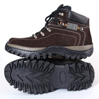 Bota Caterpillar Adventure Couro Legítimo Com Palmilha Gel de BRINDE