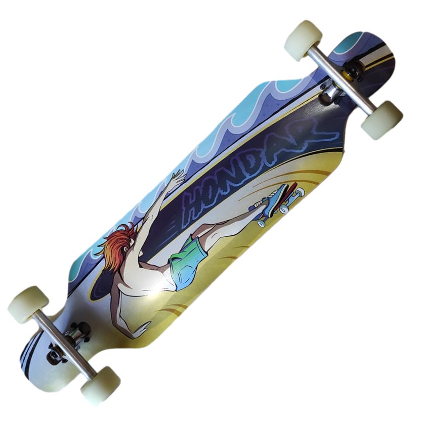 Skate Hondar Freestyle Completo 40 Skate Longboard Drop Thru Maple ...