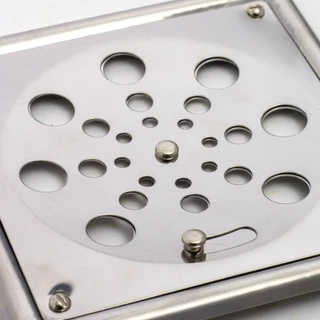 Grelha Ralo Inox Quadrado C/caixilho 10cm X 10cm