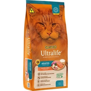Ração Special Cat Ultralife Salmão e Arroz para Gatos Adultos