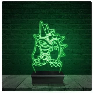 Luminária Abajur Acrílico Led - Rammus League Of Legends LOL