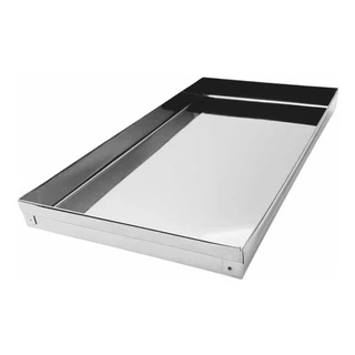 Bandeja Tabuleiro Forma P/ Assar Canto Liso 23 X 17 X 2 Inox