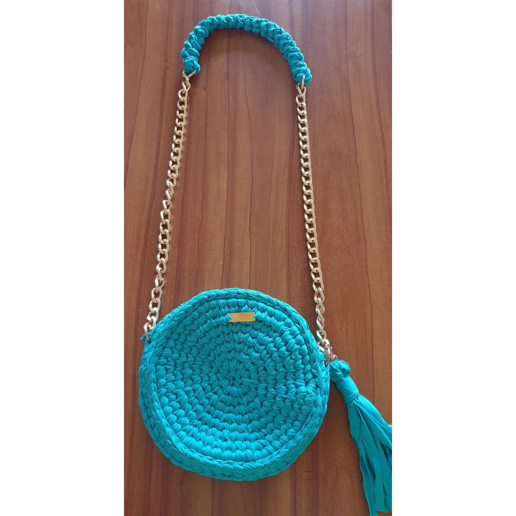 Bolsa best sale redonda crochet