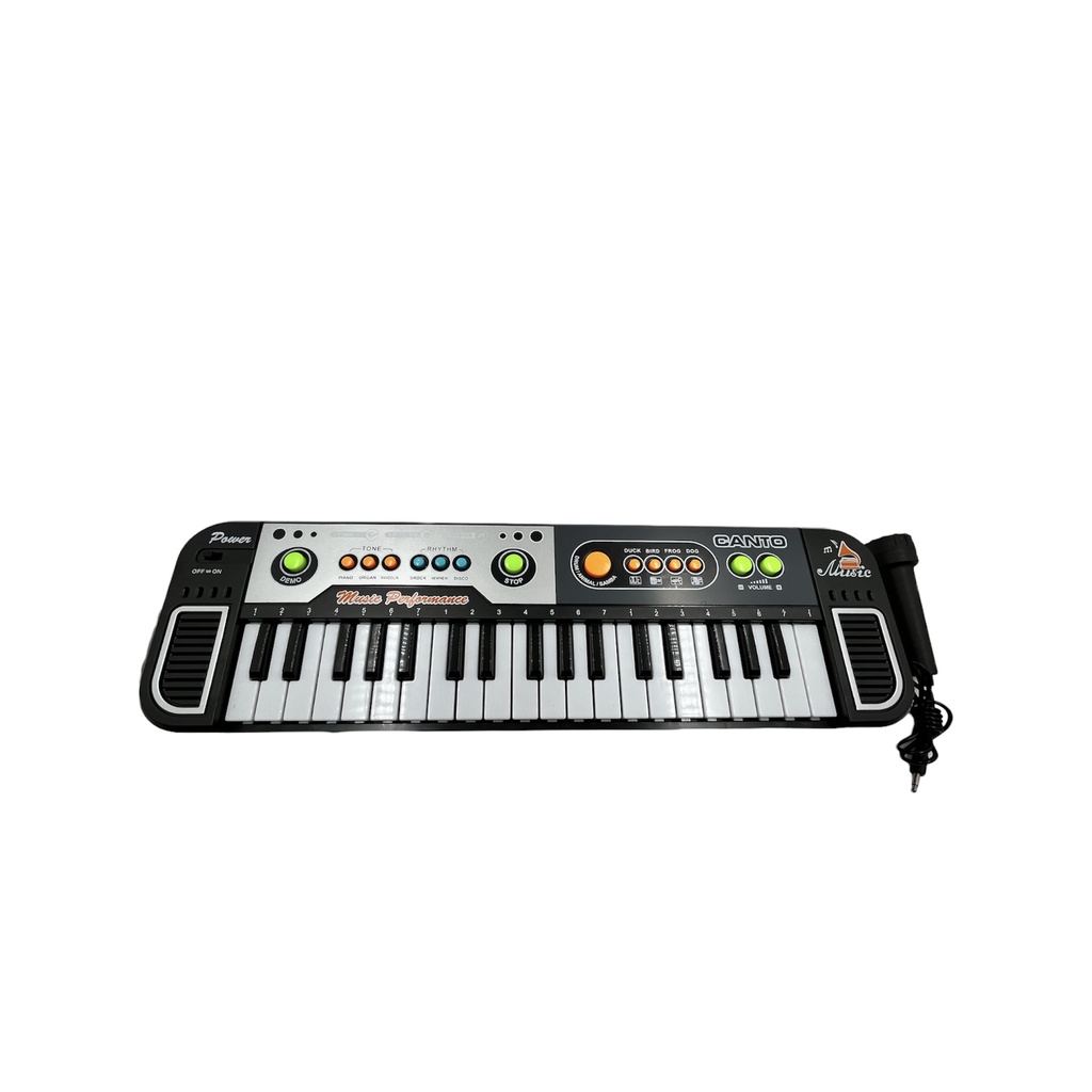 Queenser 61 teclas de música digital teclado eletrônico infantil piano  elétrico multifuncional para estudante de piano com função de microfone