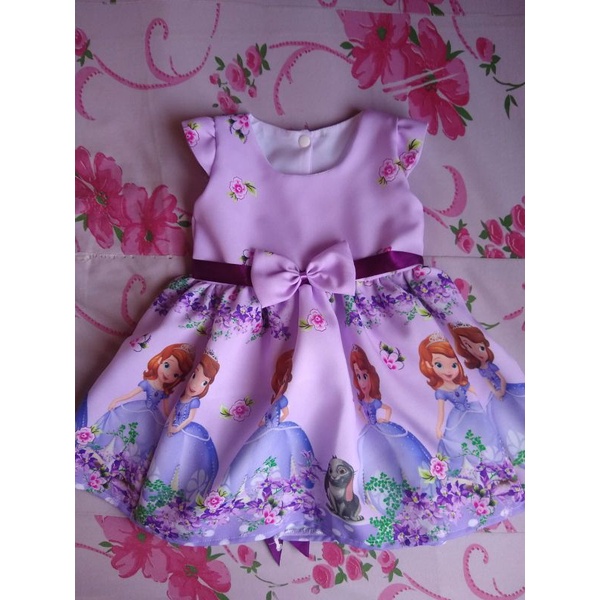 Vestido infantil tema Princesa Sofia