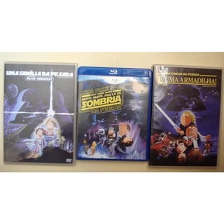 Uma Família Da Pesada Trilogia Star Wars 2 Dvds + 1 Blu Ray