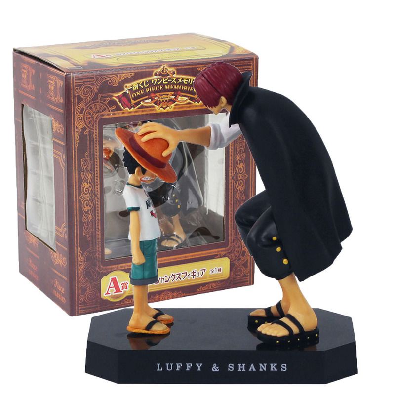 Anime One Piece Figure Quatro Emperors Shanks Luffy Chapéu De Palha Modelo Brinquedos Coleção Presentes
