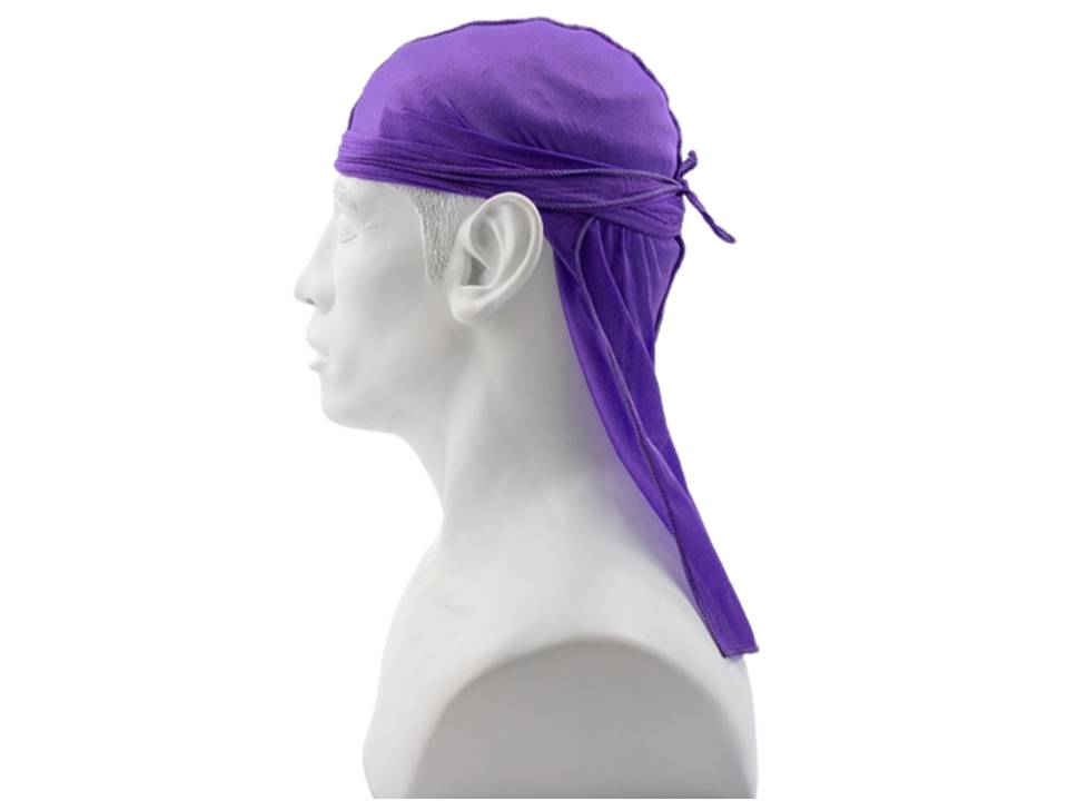 Bandana Durag Tug Touca de Amarrar Cetim Preta em Promoção na