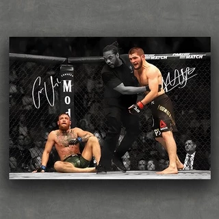 Mcgregor Vs Khabib, Mma, Ufc, Poster, Quadro 30x42cm Mdf