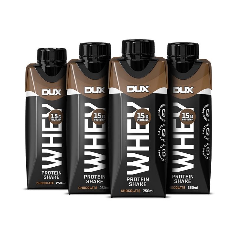 4x Whey Protein Shake 250ml Doce de Leite Dux Nutrition